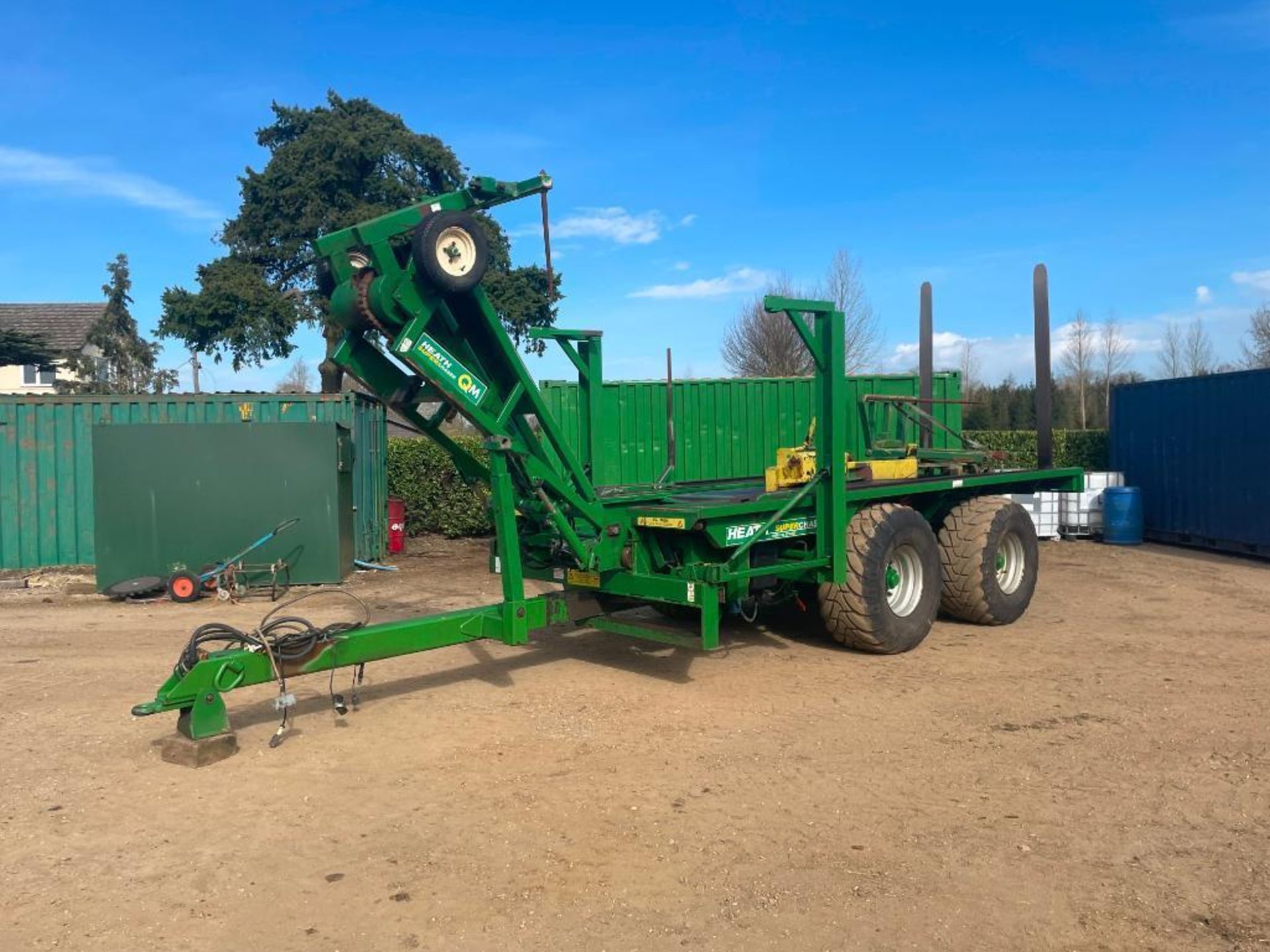 2007 Heath Super Chaser QM twin axle bale chaser on 560/60R22.5 wheels and tyres, hydraulic brakes, - Image 23 of 28