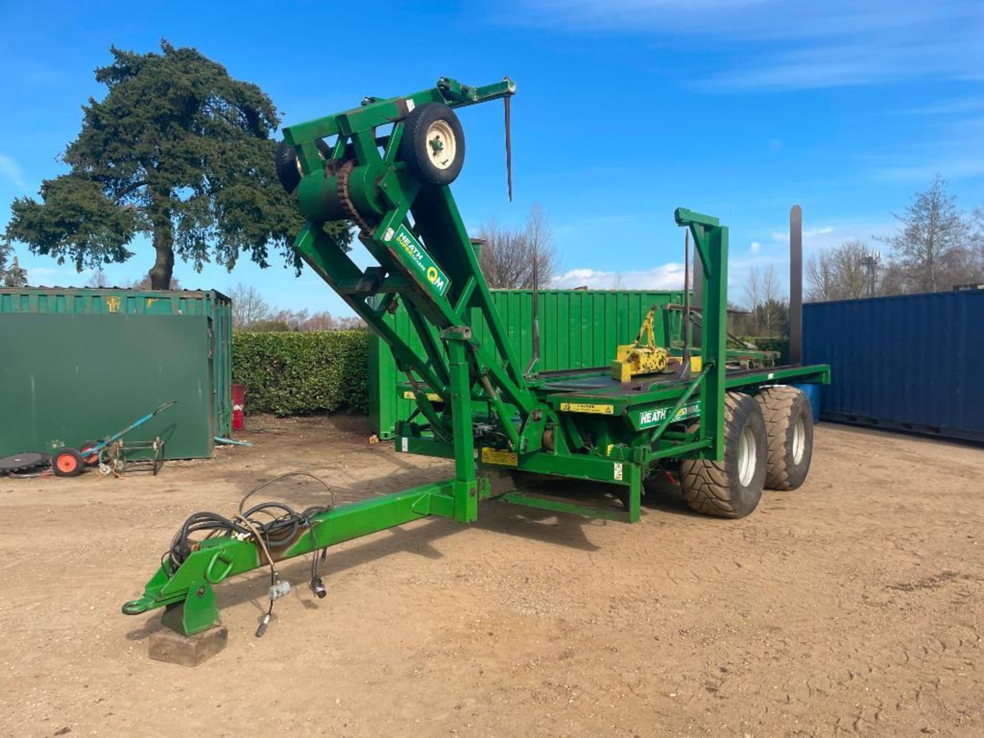 2007 Heath Super Chaser QM twin axle bale chaser on 560/60R22.5 wheels and tyres, hydraulic brakes, - Image 5 of 28