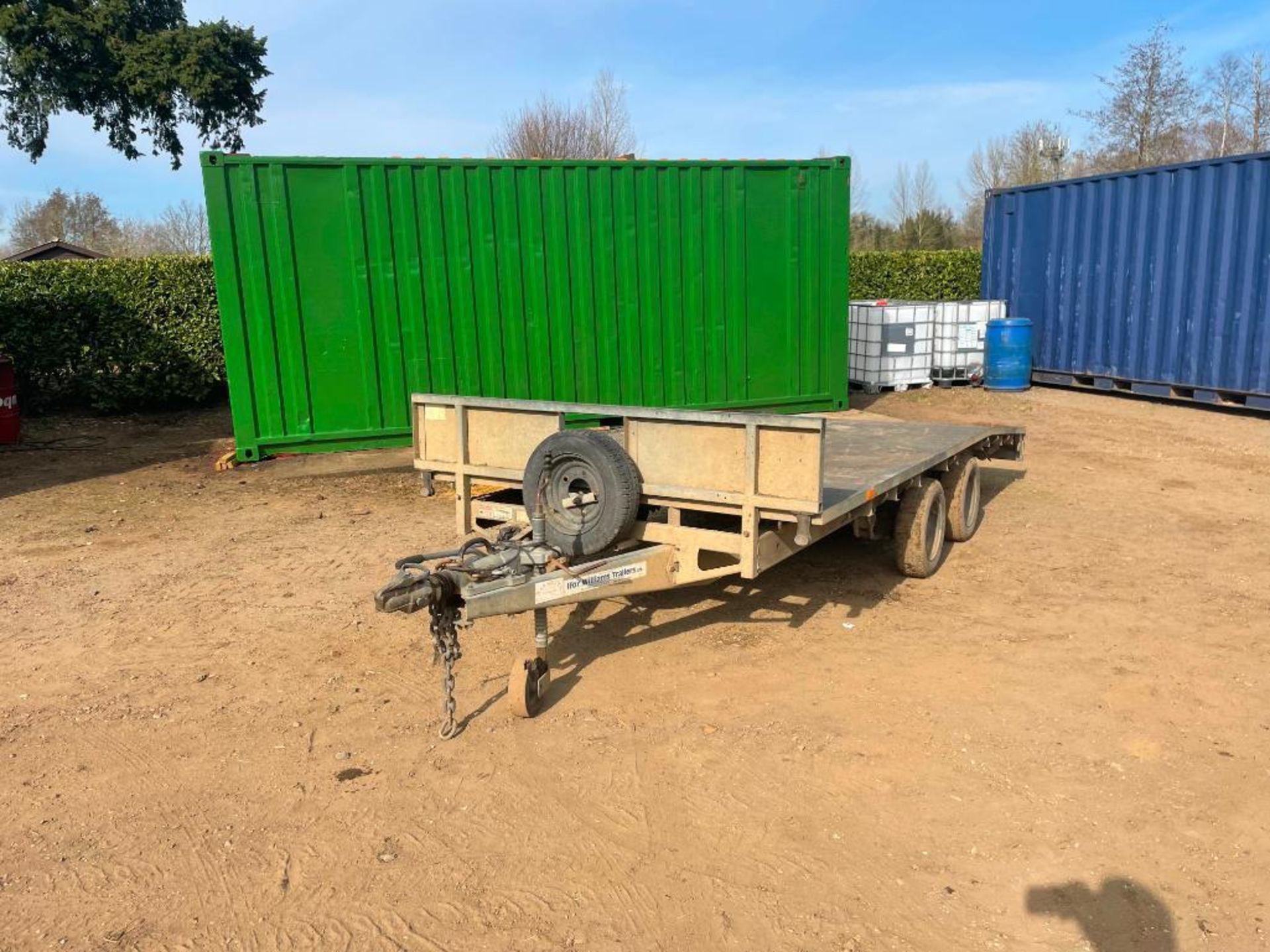 Ifor Williams LM146G/B 14ft twin axle beaver trailer with ramps, wooden floor on 155/70R12 wheels an - Image 5 of 14