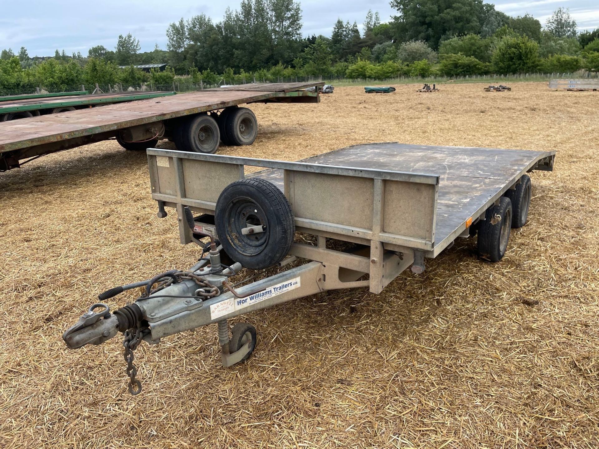 Ifor Williams LM146G/B 14ft twin axle beaver trailer with ramps, wooden floor on 155/70R12 wheels an - Image 12 of 14