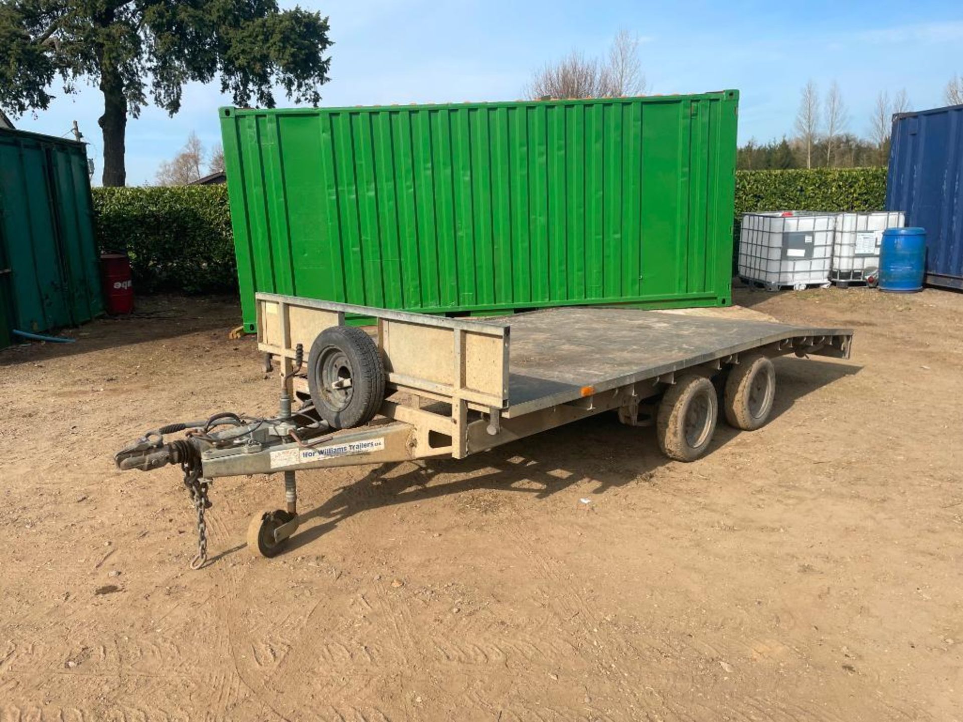 Ifor Williams LM146G/B 14ft twin axle beaver trailer with ramps, wooden floor on 155/70R12 wheels an - Image 2 of 14