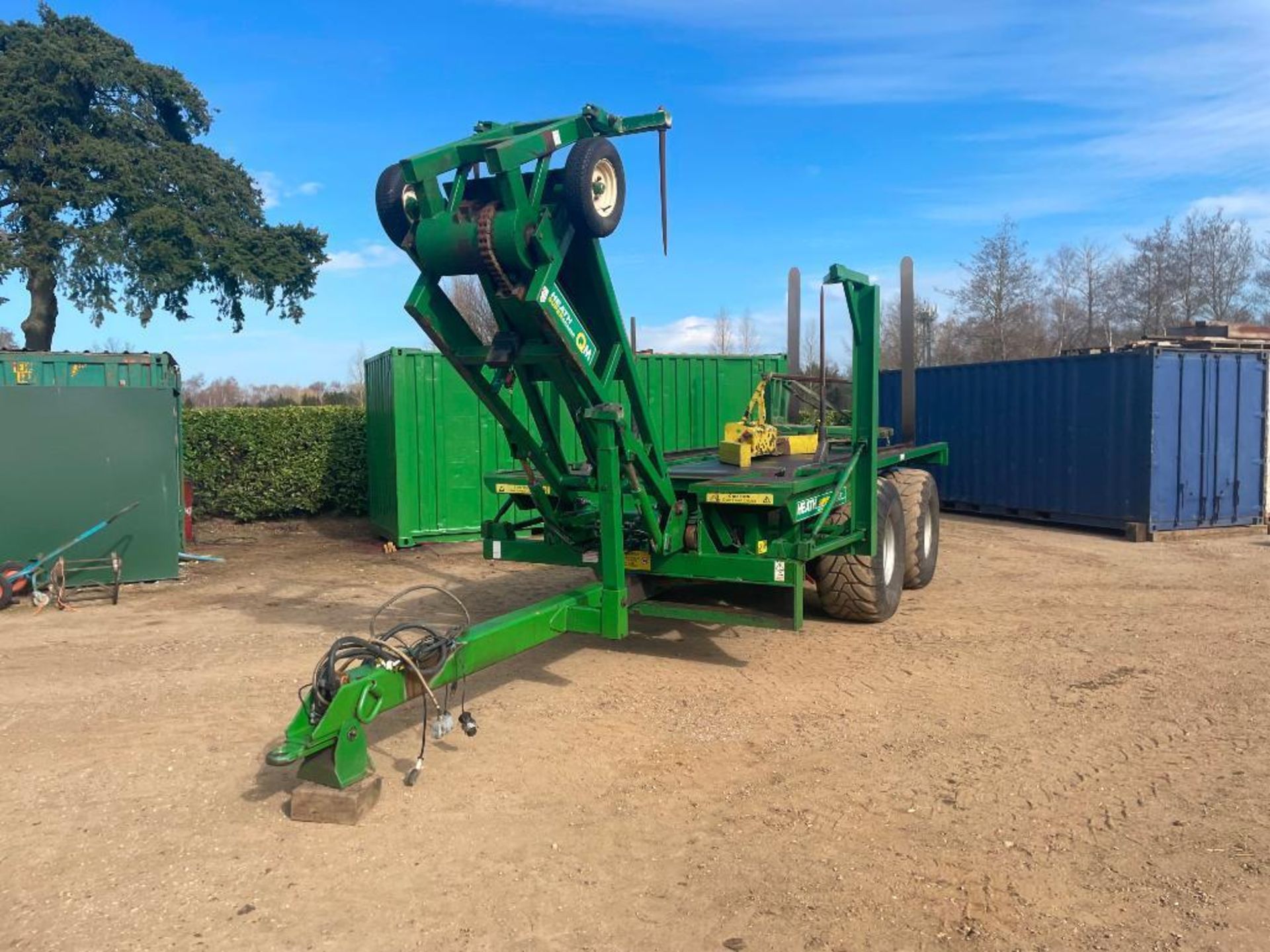 2007 Heath Super Chaser QM twin axle bale chaser on 560/60R22.5 wheels and tyres, hydraulic brakes, - Image 8 of 28