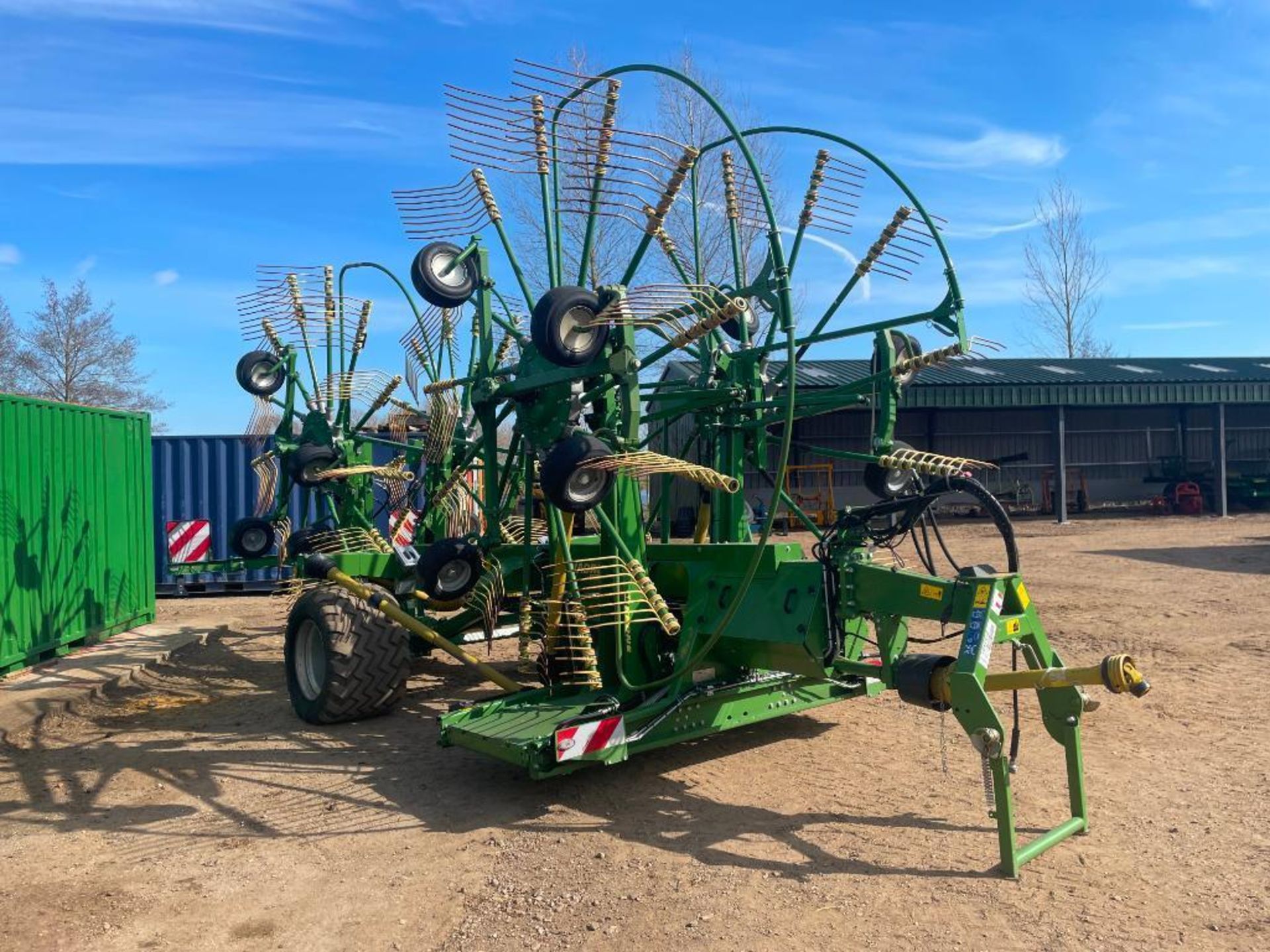 2020 Krone Swadro 1400 Plus 4 rotor rake, trailed on 620/40R22.5 IMP wheels and tyres. Type: SW2E. S - Image 9 of 27