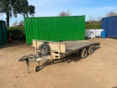 Ifor Williams LM146G/B 14ft twin axle beaver trailer with ramps, wooden floor on 155/70R12 wheels an