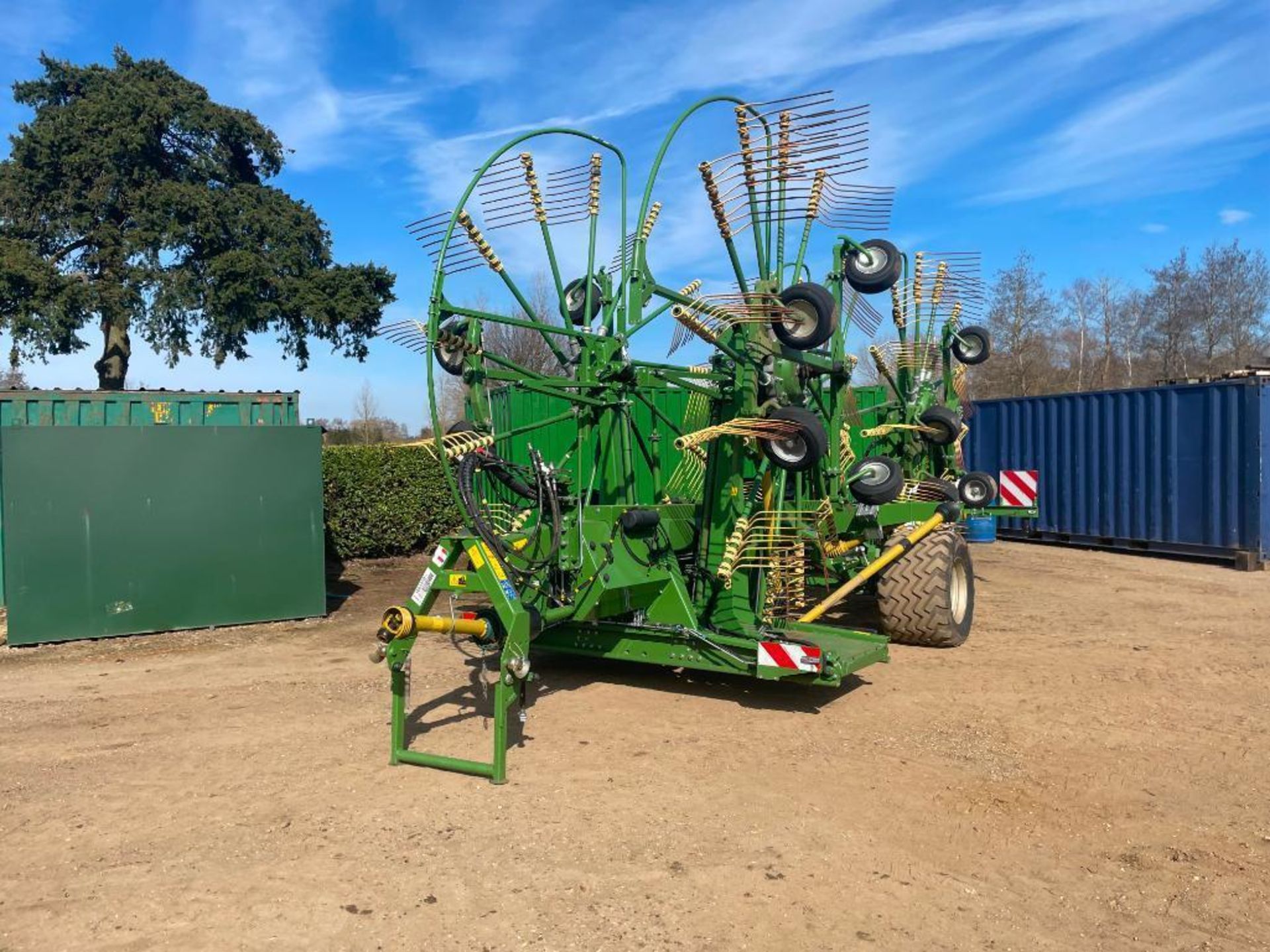 2020 Krone Swadro 1400 Plus 4 rotor rake, trailed on 620/40R22.5 IMP wheels and tyres. Type: SW2E. S - Image 8 of 27