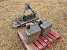 18No Ford / New Holland 40kg front wafer weights with frame