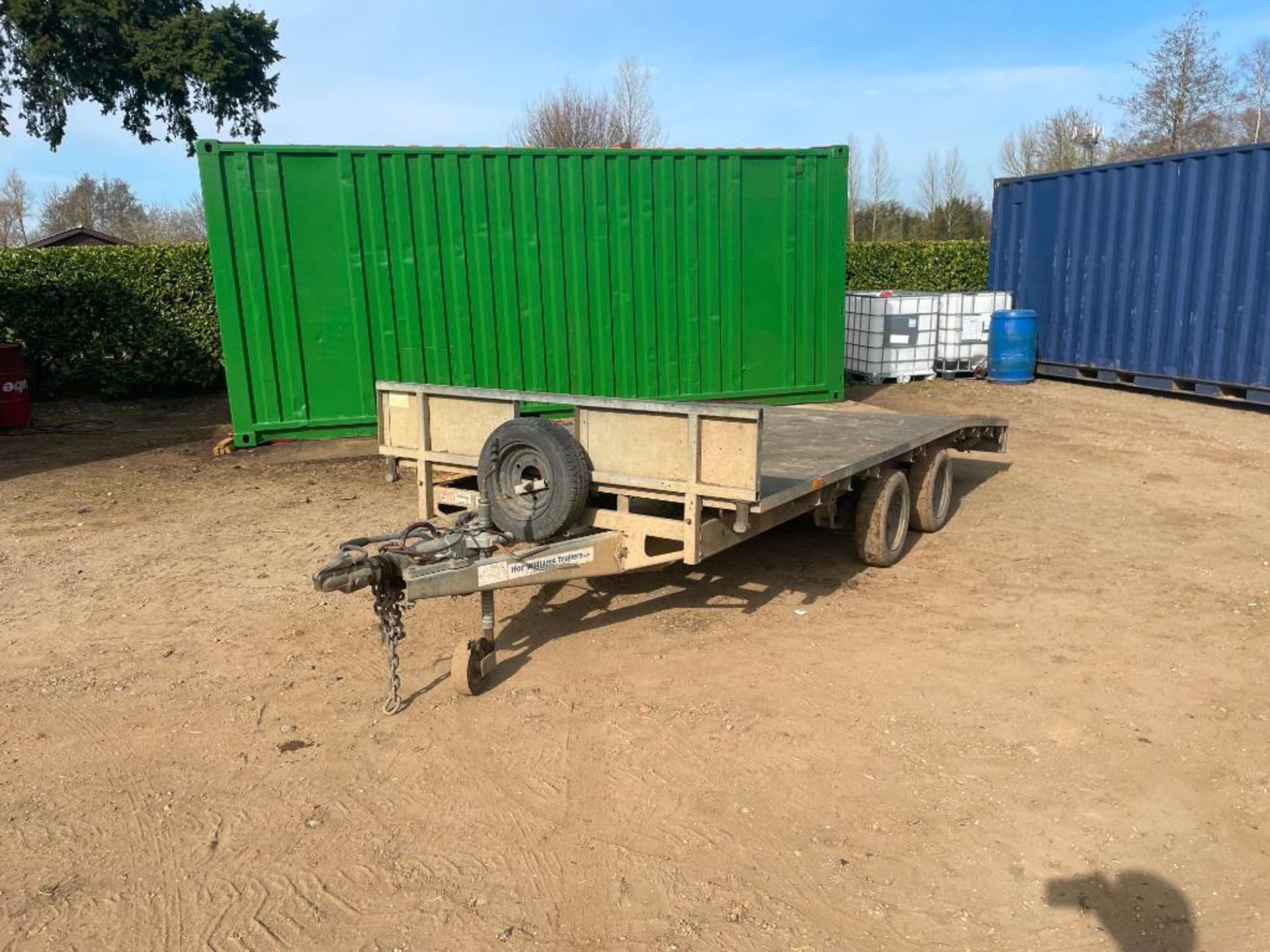 Ifor Williams LM146G/B 14ft twin axle beaver trailer with ramps, wooden floor on 155/70R12 wheels an - Image 4 of 14