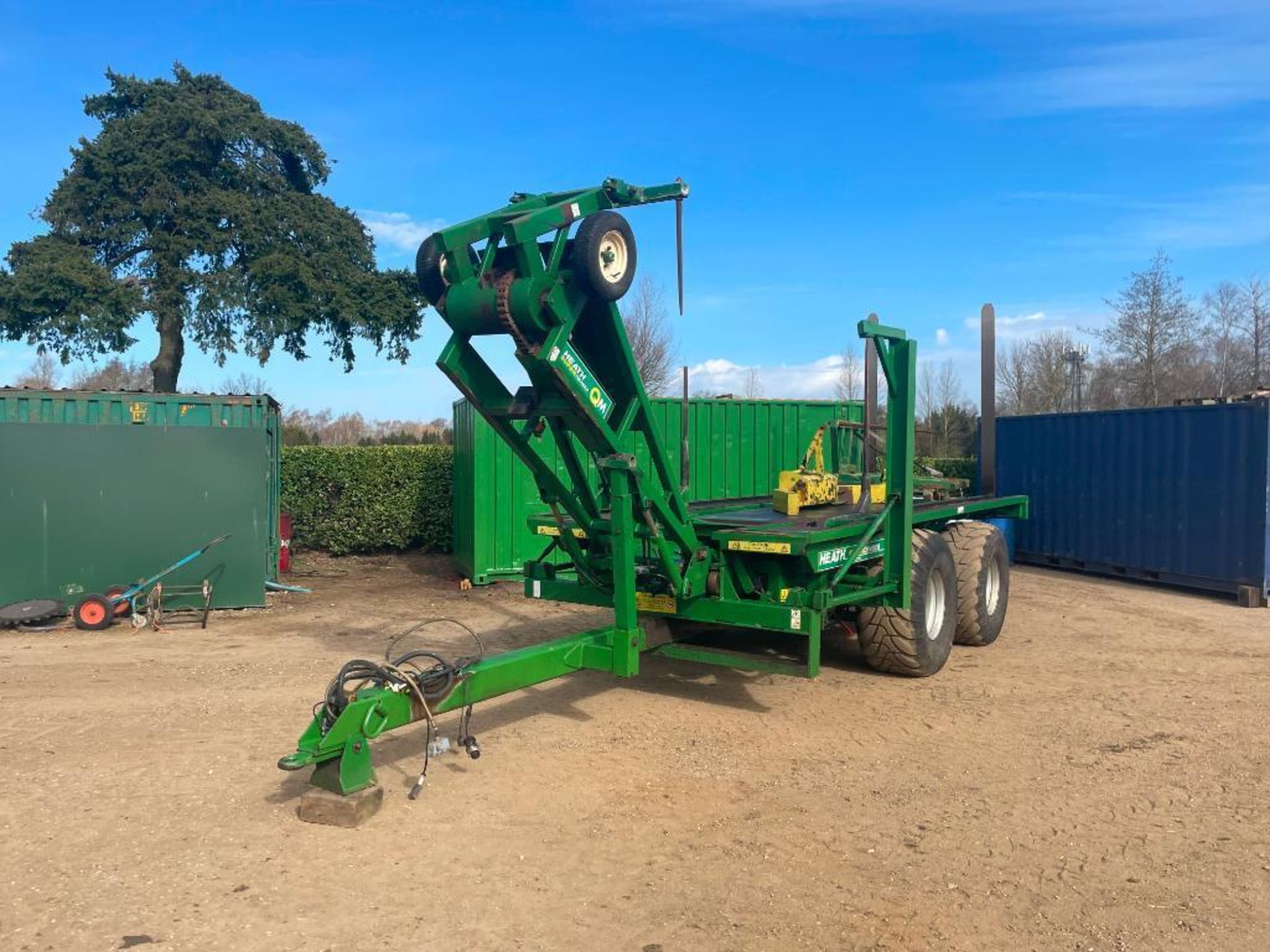 2007 Heath Super Chaser QM twin axle bale chaser on 560/60R22.5 wheels and tyres, hydraulic brakes, - Image 26 of 28