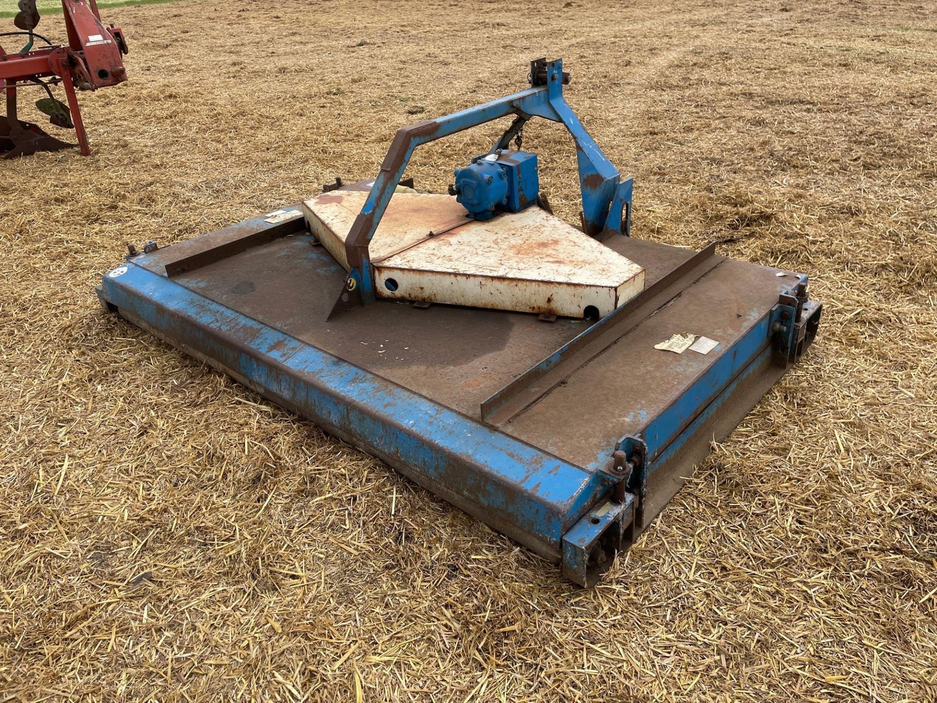 9ft pasture topper c/w front and rear roller, PTO driven, linkage mounted - Image 3 of 8