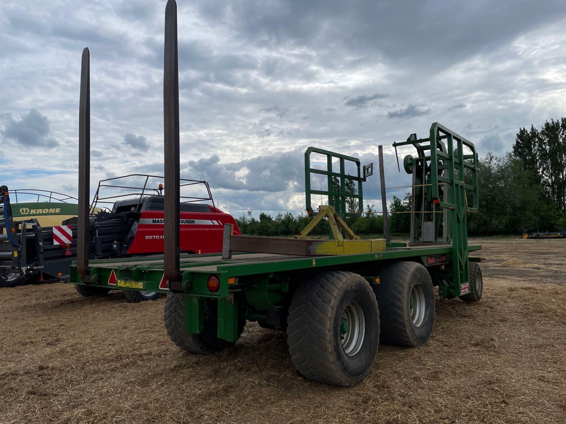 2014 Heath Super Chaser Extra QM twin axle bale chaser on 560/60R22.5 wheels and tyres, air brakes, - Image 27 of 28