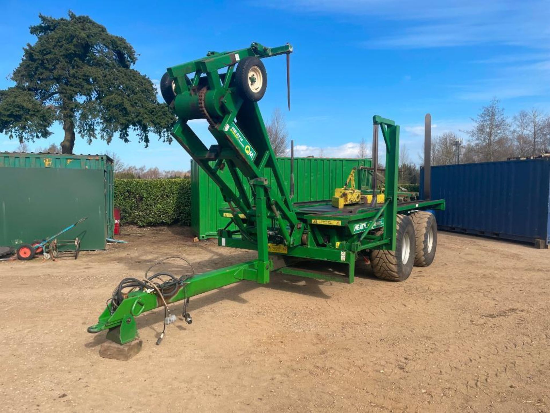 2007 Heath Super Chaser QM twin axle bale chaser on 560/60R22.5 wheels and tyres, hydraulic brakes, - Image 6 of 28