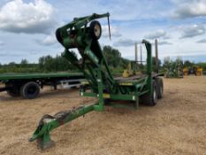 2007 Heath Super Chaser QM twin axle bale chaser on 560/60R22.5 wheels and tyres, hydraulic brakes,