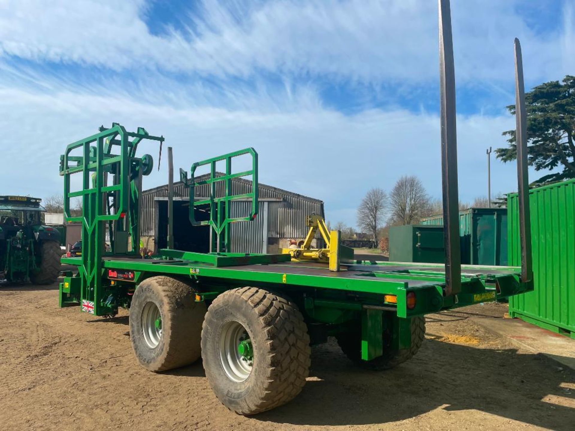 2014 Heath Super Chaser Extra QM twin axle bale chaser on 560/60R22.5 wheels and tyres, air brakes, - Image 20 of 28