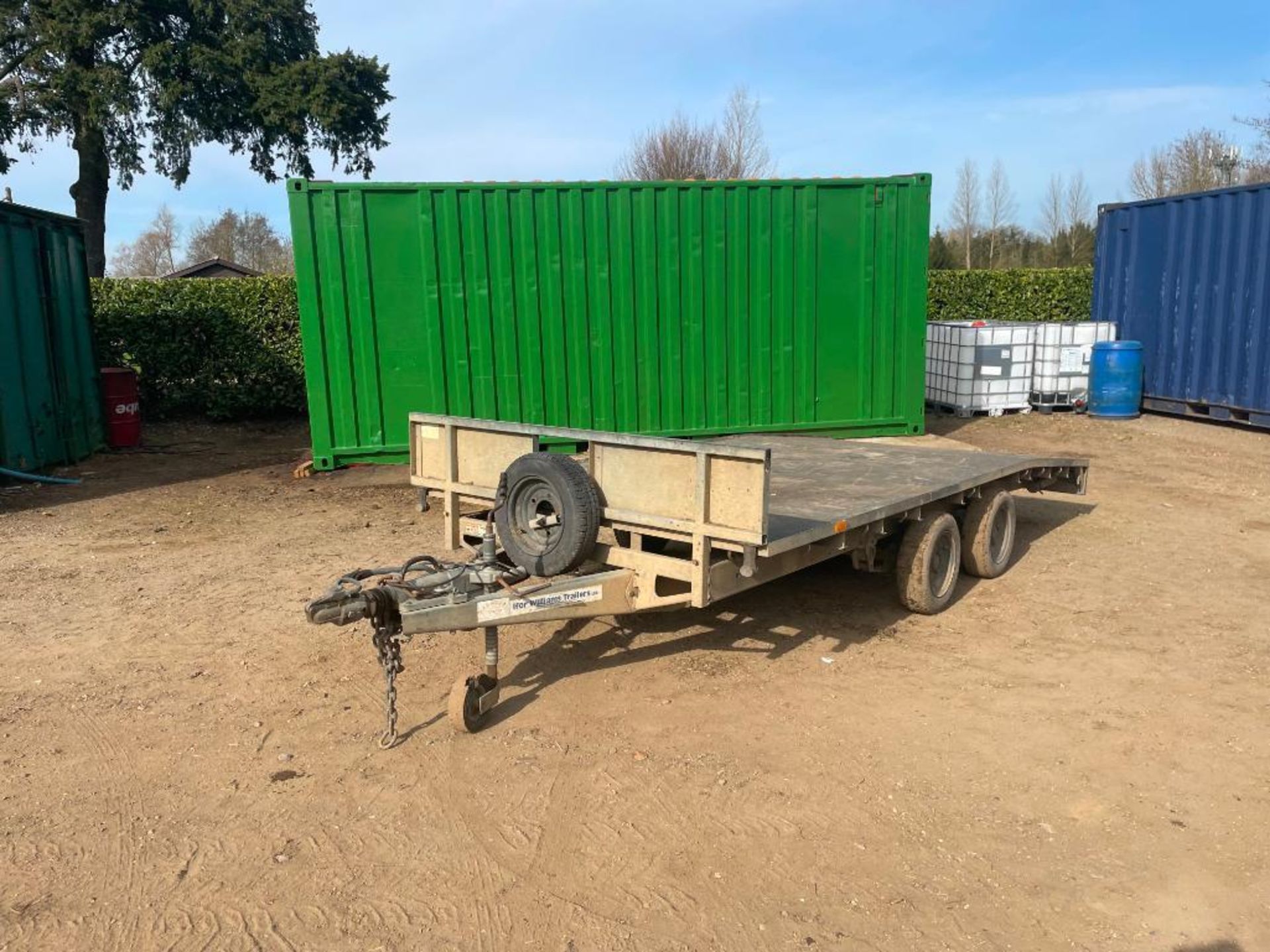 Ifor Williams LM146G/B 14ft twin axle beaver trailer with ramps, wooden floor on 155/70R12 wheels an - Image 3 of 14