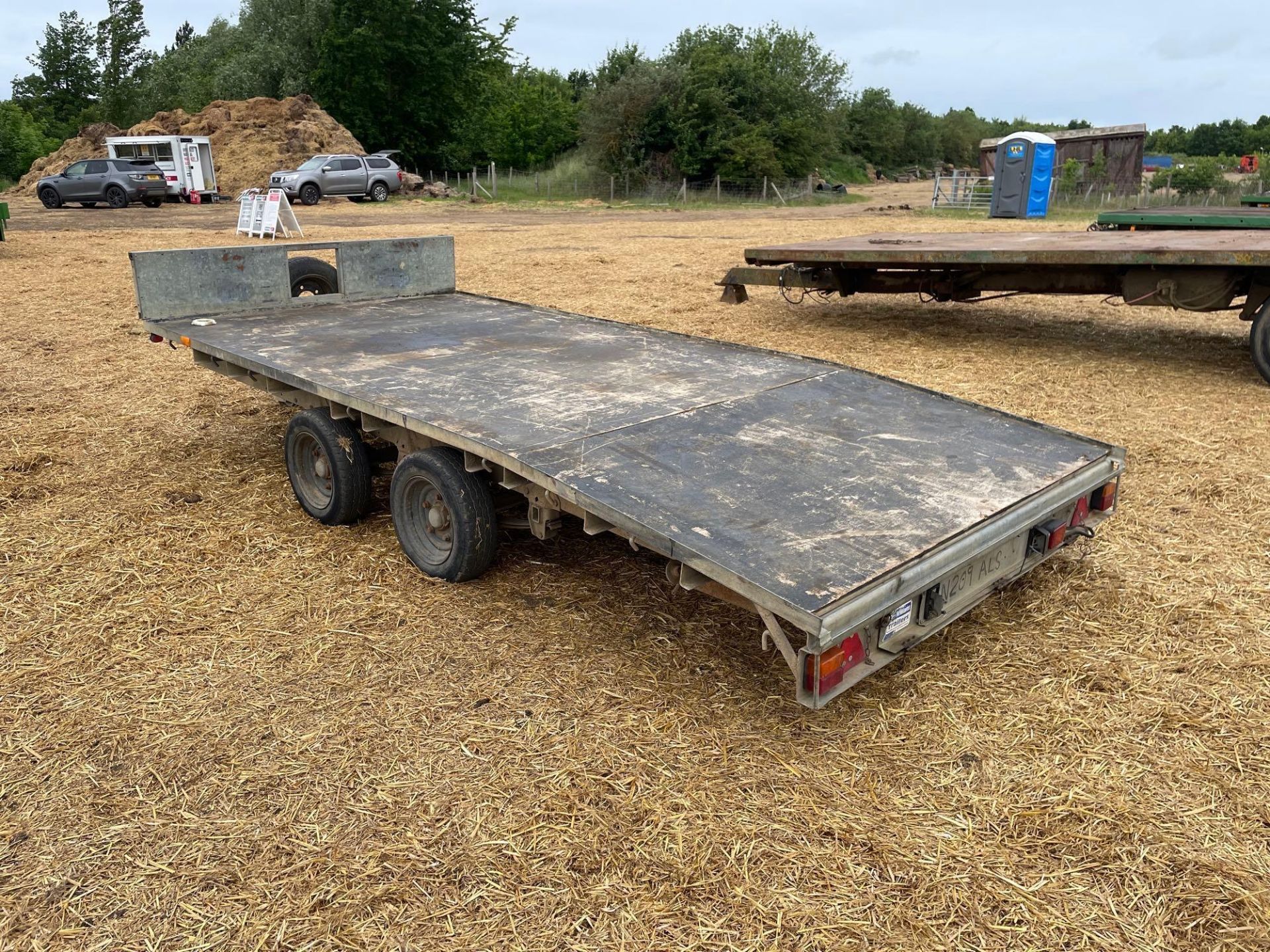 Ifor Williams LM146G/B 14ft twin axle beaver trailer with ramps, wooden floor on 155/70R12 wheels an - Image 13 of 14