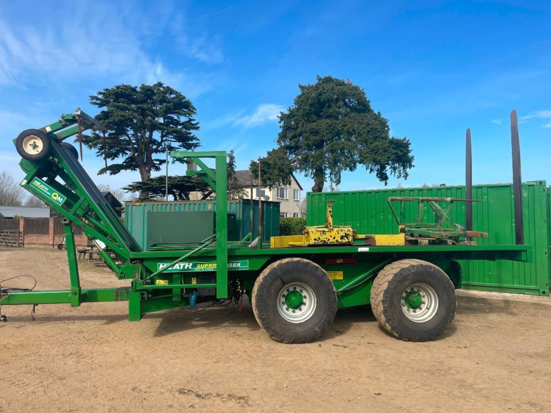 2007 Heath Super Chaser QM twin axle bale chaser on 560/60R22.5 wheels and tyres, hydraulic brakes, - Image 19 of 28