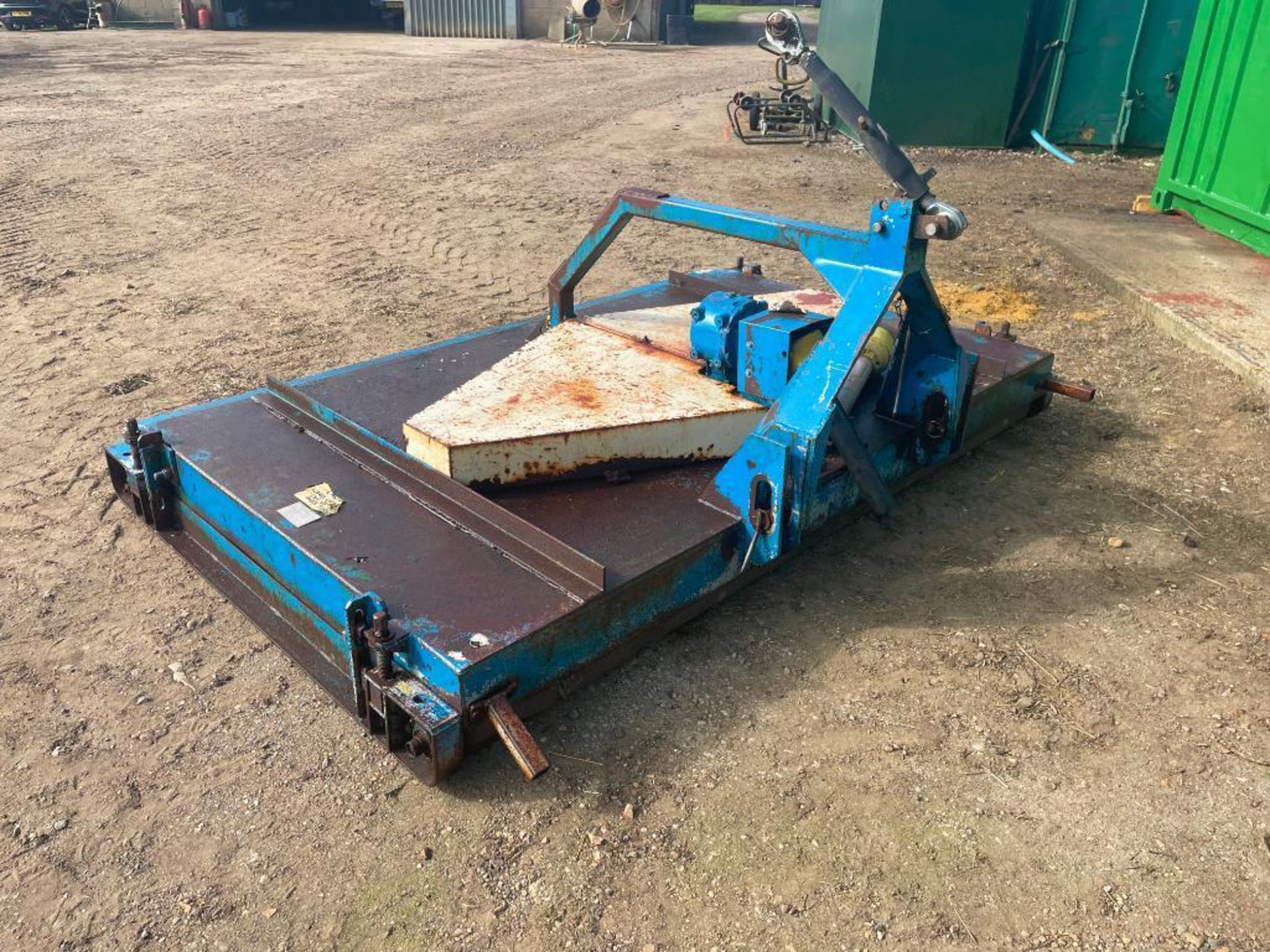 9ft pasture topper c/w front and rear roller, PTO driven, linkage mounted - Image 6 of 8