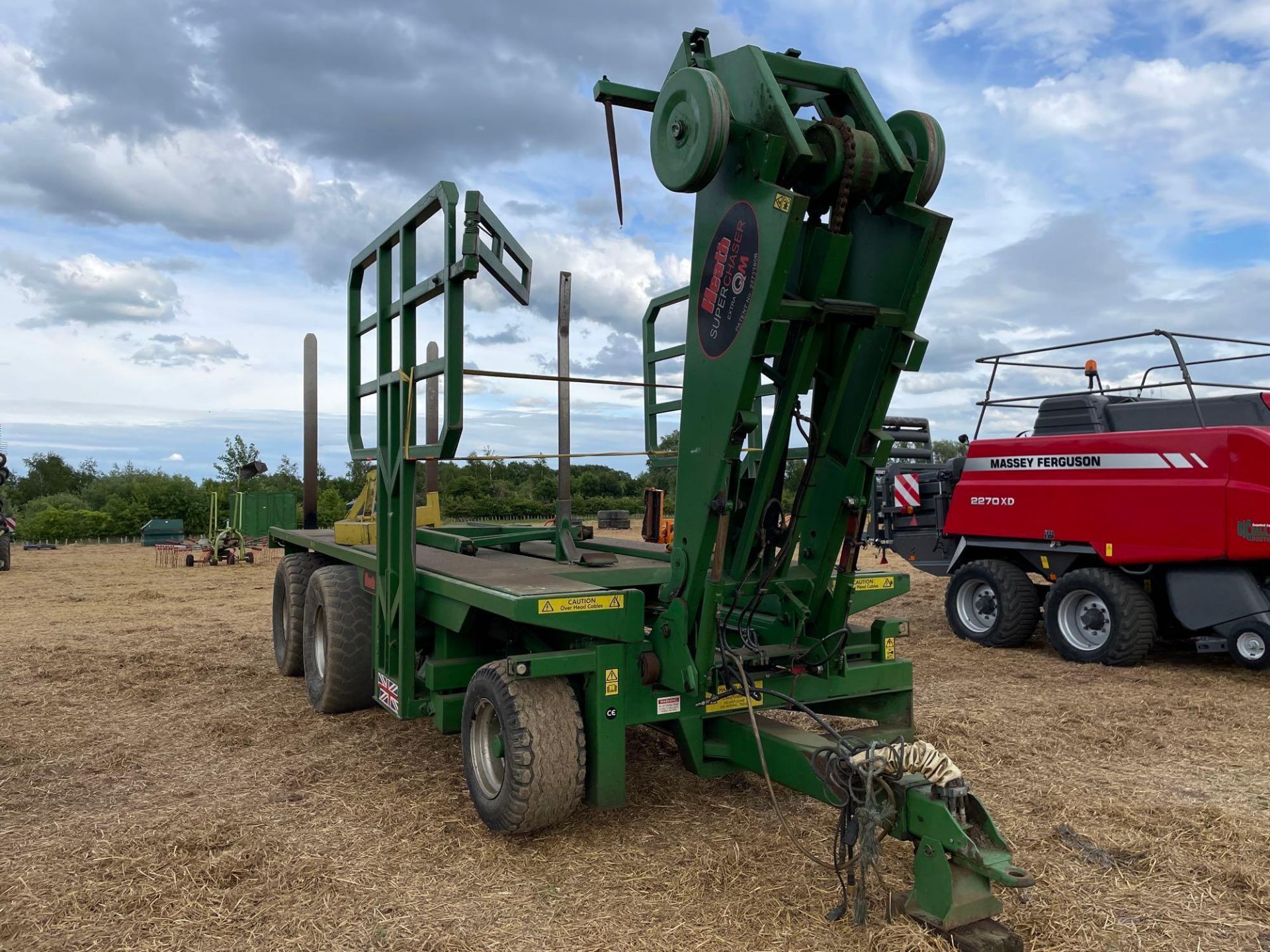 2014 Heath Super Chaser Extra QM twin axle bale chaser on 560/60R22.5 wheels and tyres, air brakes, - Image 2 of 28