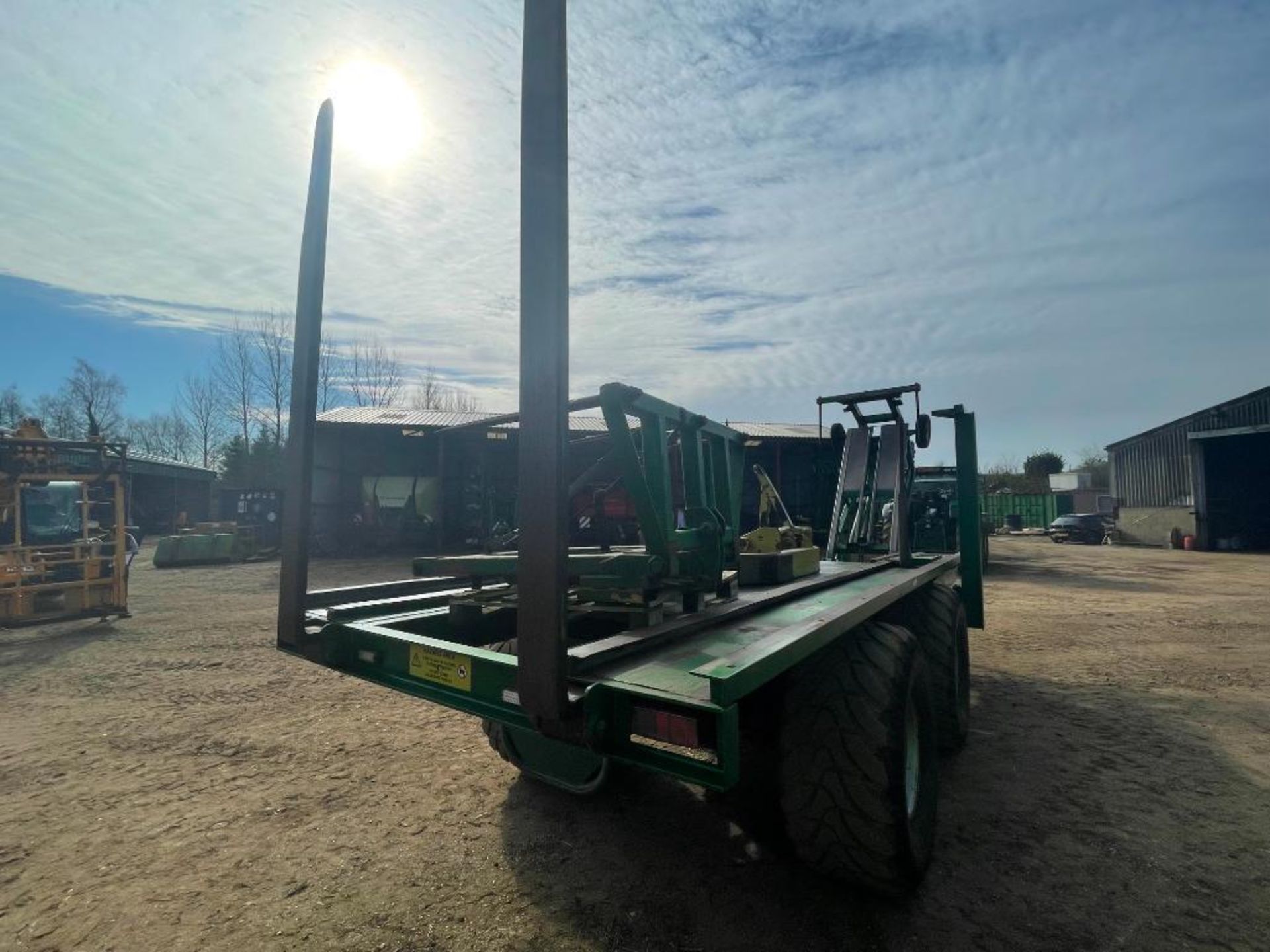 2007 Heath Super Chaser QM twin axle bale chaser on 560/60R22.5 wheels and tyres, hydraulic brakes, - Image 15 of 28