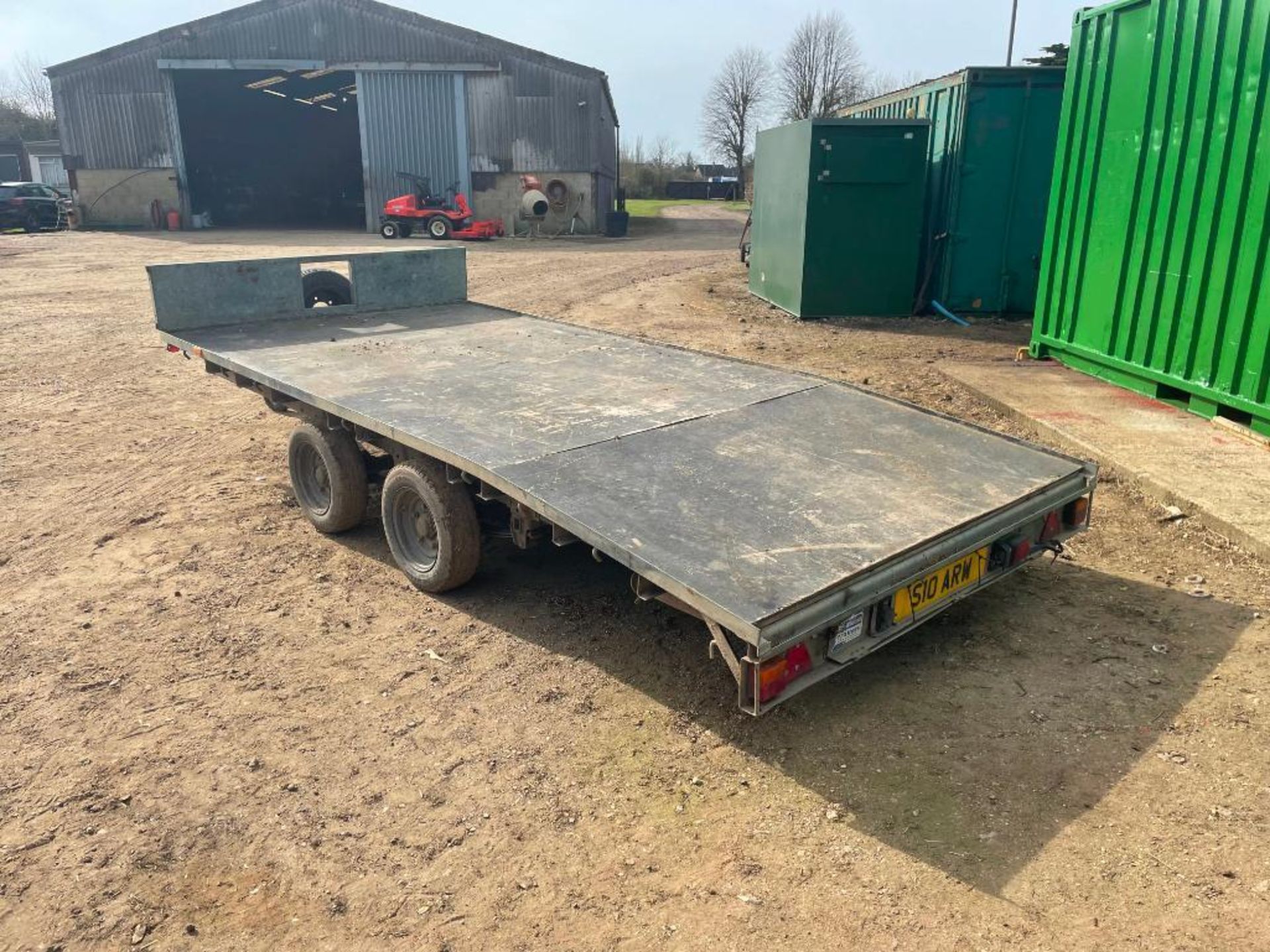 Ifor Williams LM146G/B 14ft twin axle beaver trailer with ramps, wooden floor on 155/70R12 wheels an - Image 10 of 14