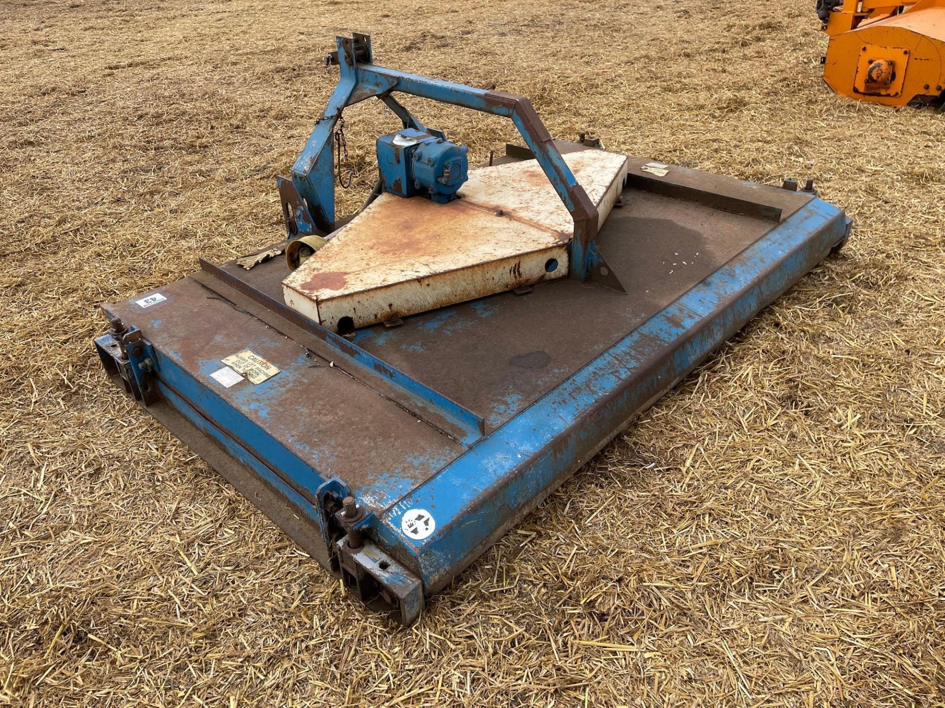 9ft pasture topper c/w front and rear roller, PTO driven, linkage mounted - Image 4 of 8