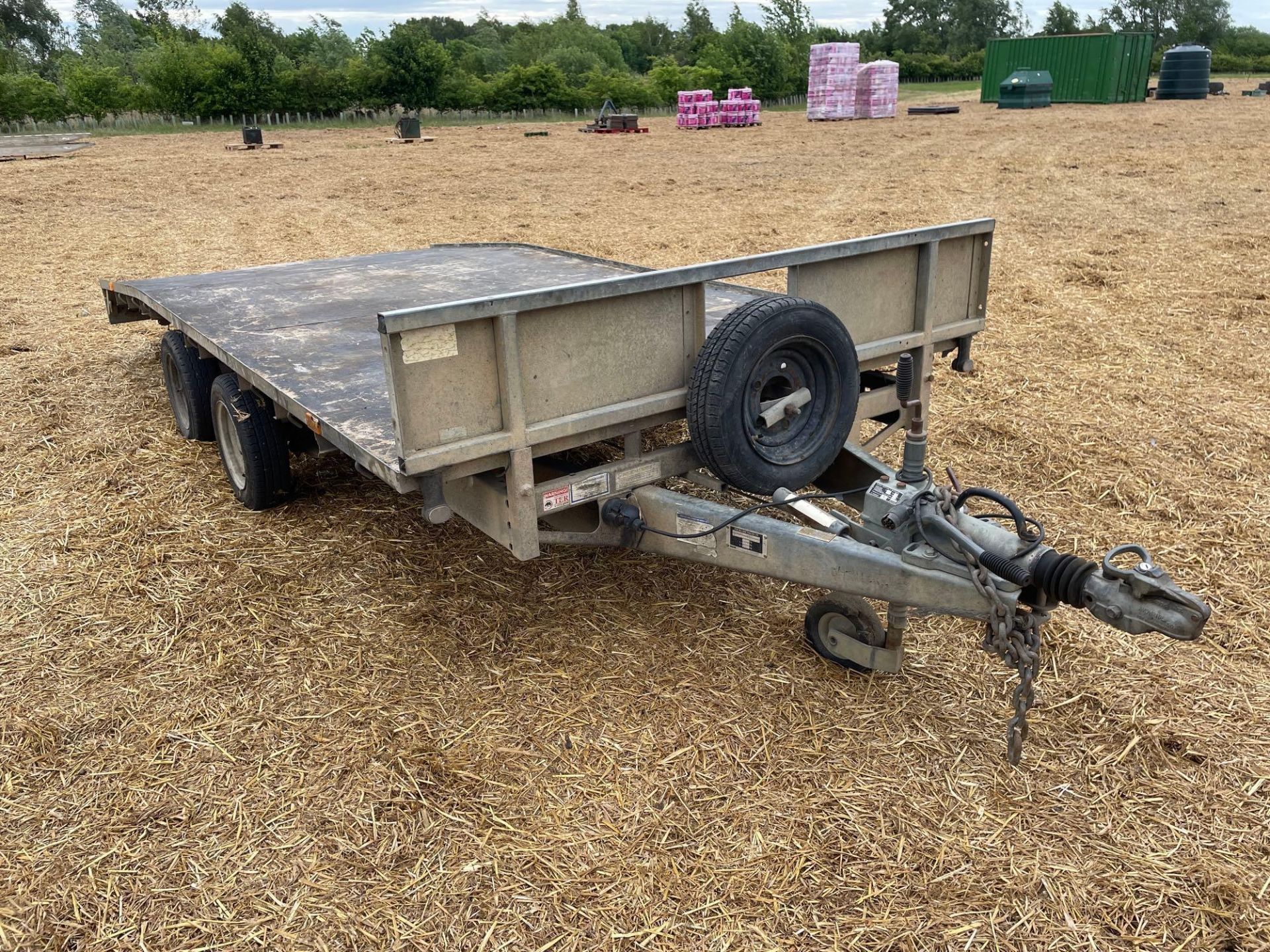 Ifor Williams LM146G/B 14ft twin axle beaver trailer with ramps, wooden floor on 155/70R12 wheels an - Image 11 of 14