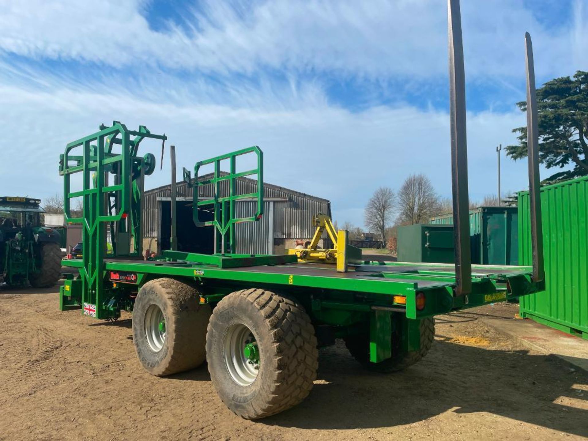 2014 Heath Super Chaser Extra QM twin axle bale chaser on 560/60R22.5 wheels and tyres, air brakes, - Image 21 of 28