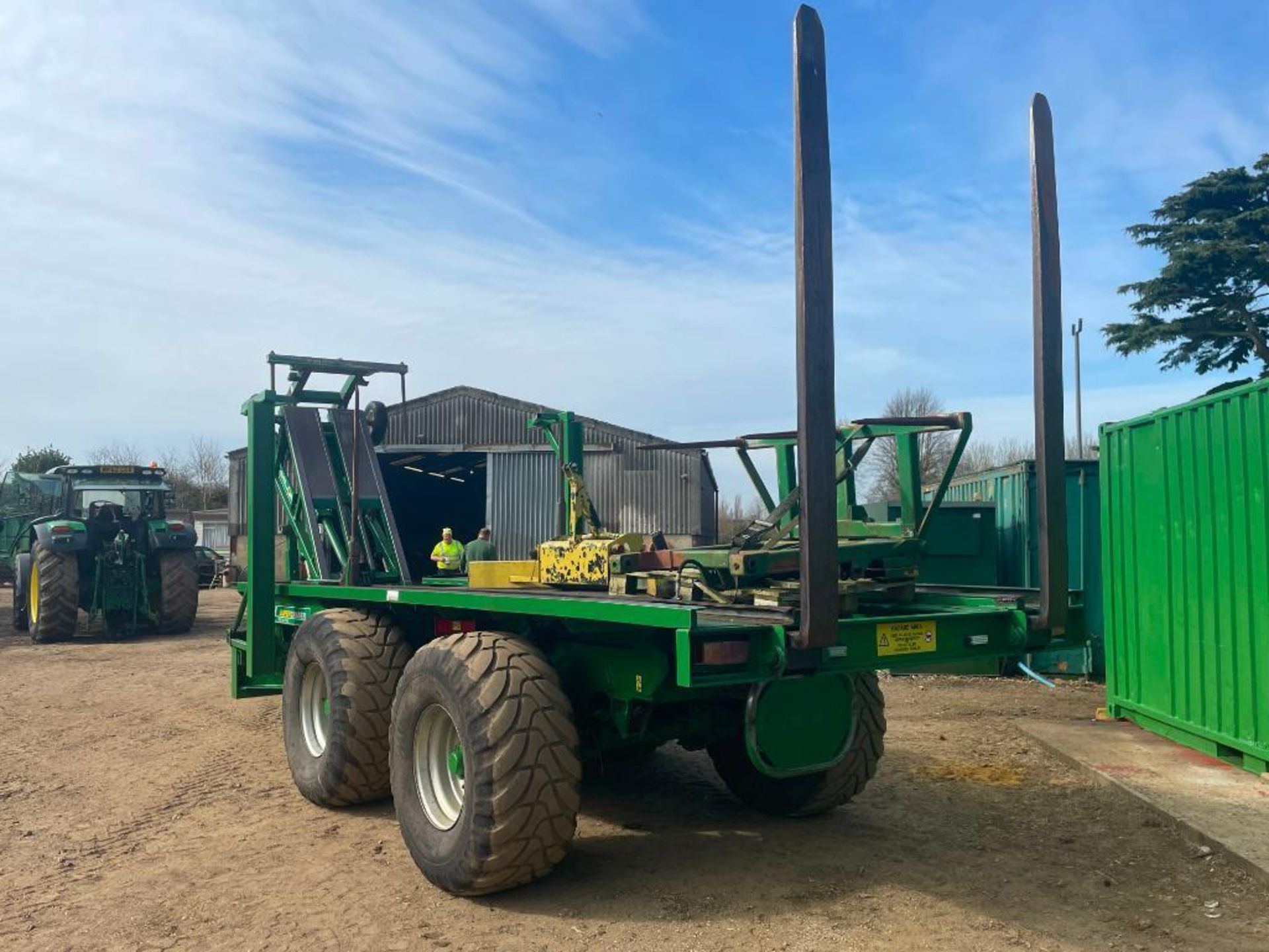 2007 Heath Super Chaser QM twin axle bale chaser on 560/60R22.5 wheels and tyres, hydraulic brakes, - Image 16 of 28