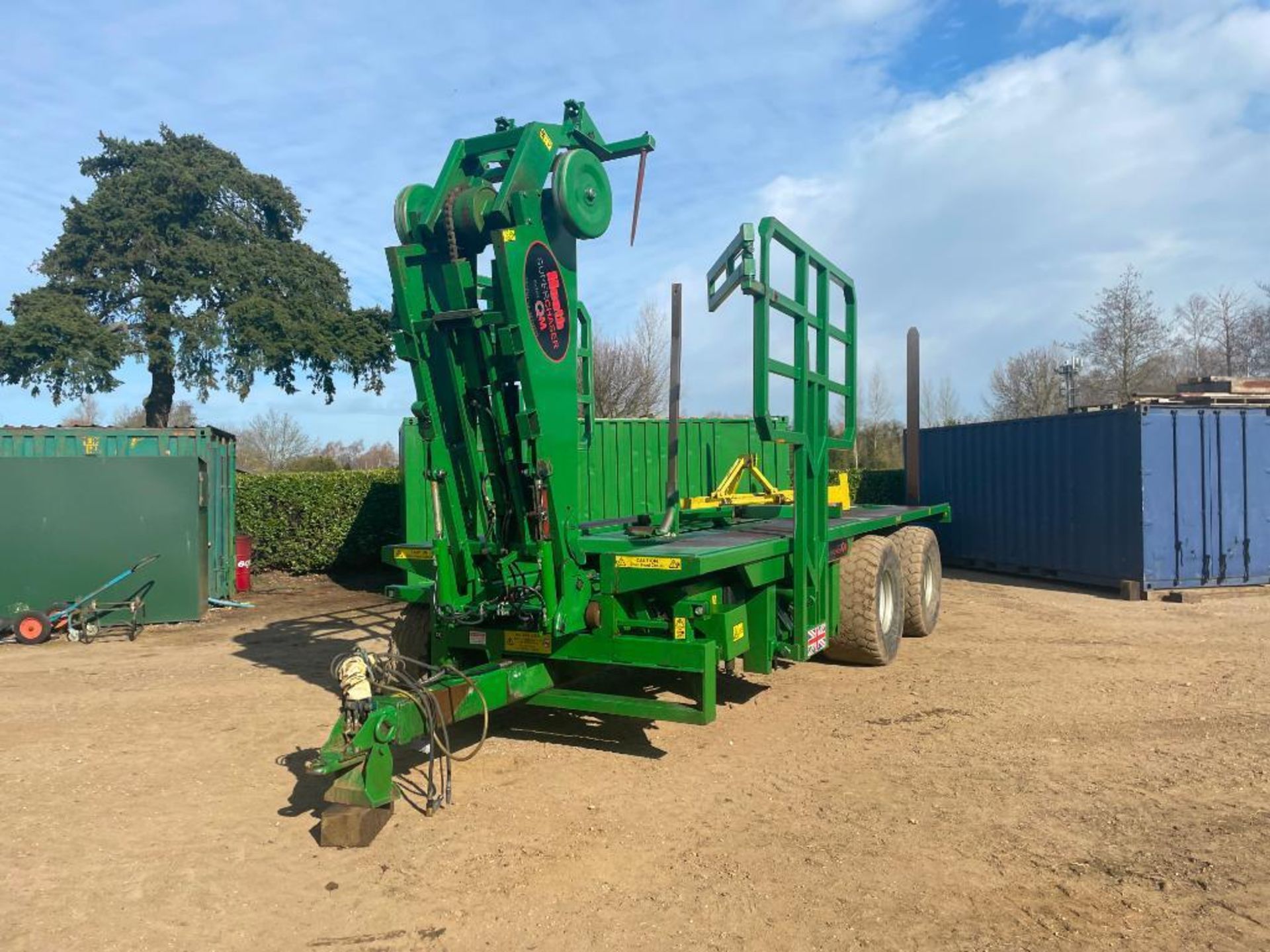 2014 Heath Super Chaser Extra QM twin axle bale chaser on 560/60R22.5 wheels and tyres, air brakes, - Image 7 of 28