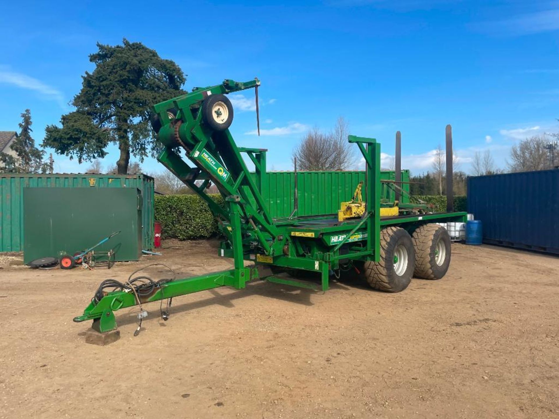 2007 Heath Super Chaser QM twin axle bale chaser on 560/60R22.5 wheels and tyres, hydraulic brakes, - Image 24 of 28