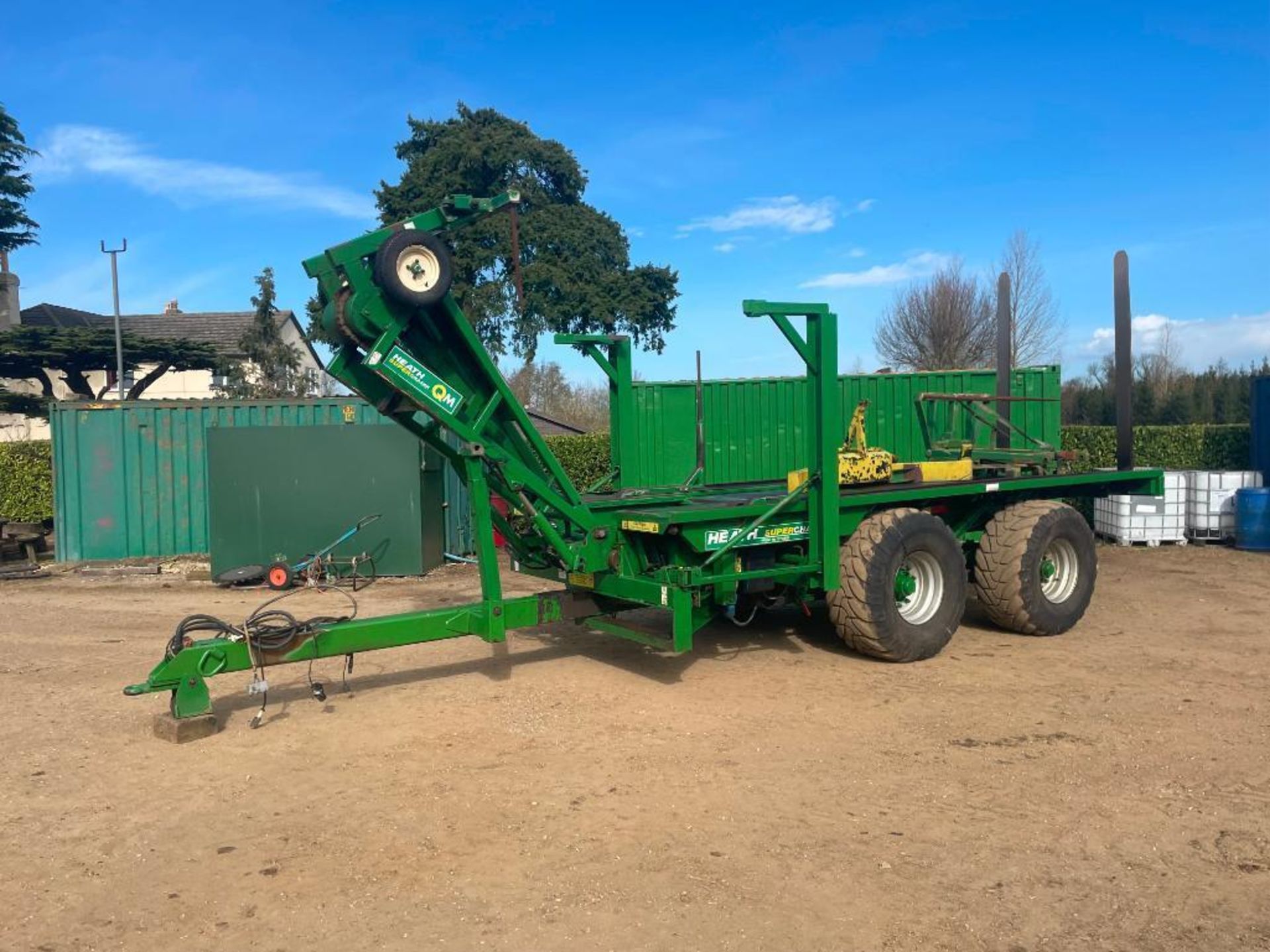 2007 Heath Super Chaser QM twin axle bale chaser on 560/60R22.5 wheels and tyres, hydraulic brakes, - Image 21 of 28