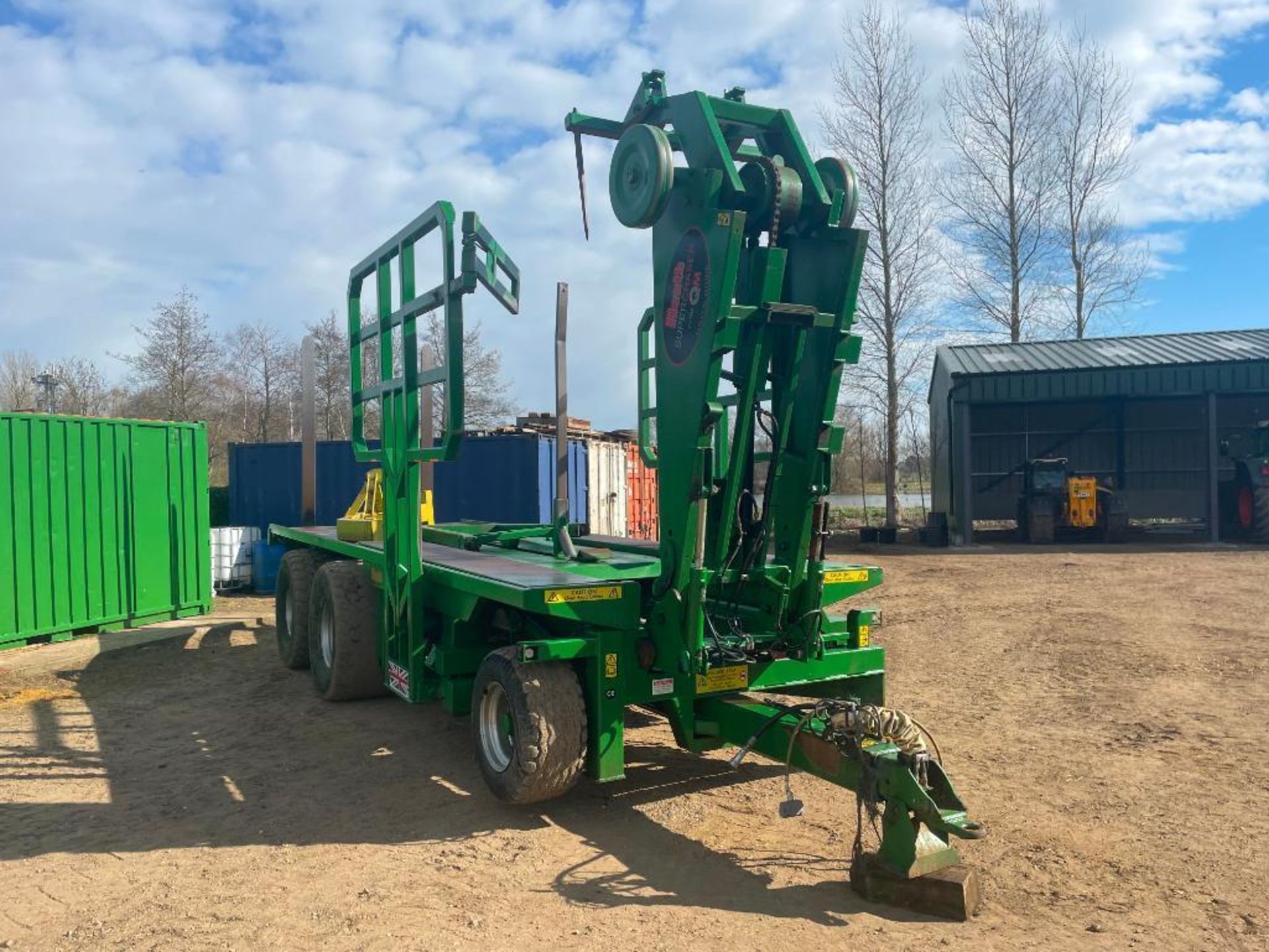 2014 Heath Super Chaser Extra QM twin axle bale chaser on 560/60R22.5 wheels and tyres, air brakes, - Image 9 of 28