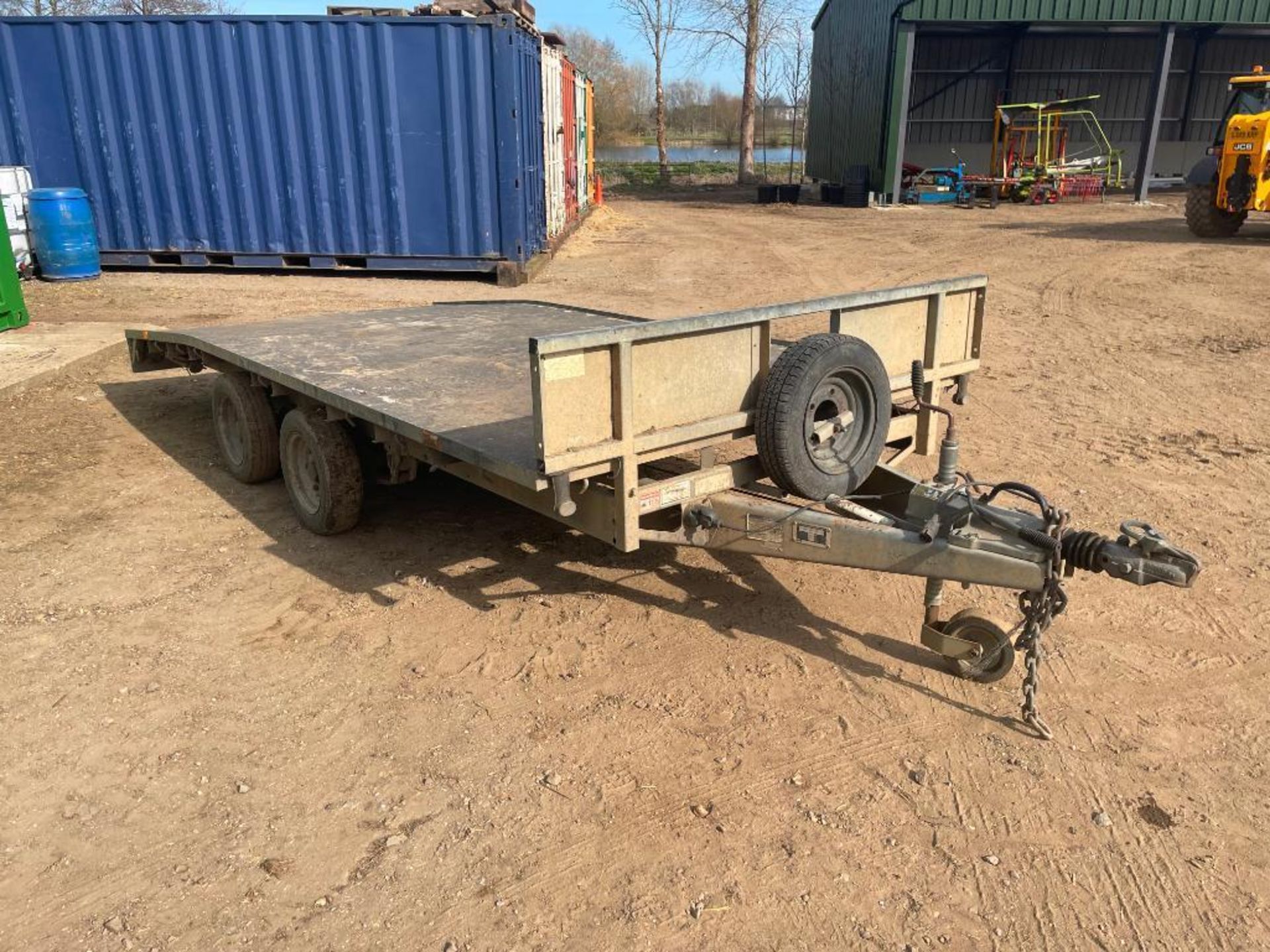 Ifor Williams LM146G/B 14ft twin axle beaver trailer with ramps, wooden floor on 155/70R12 wheels an - Image 6 of 14