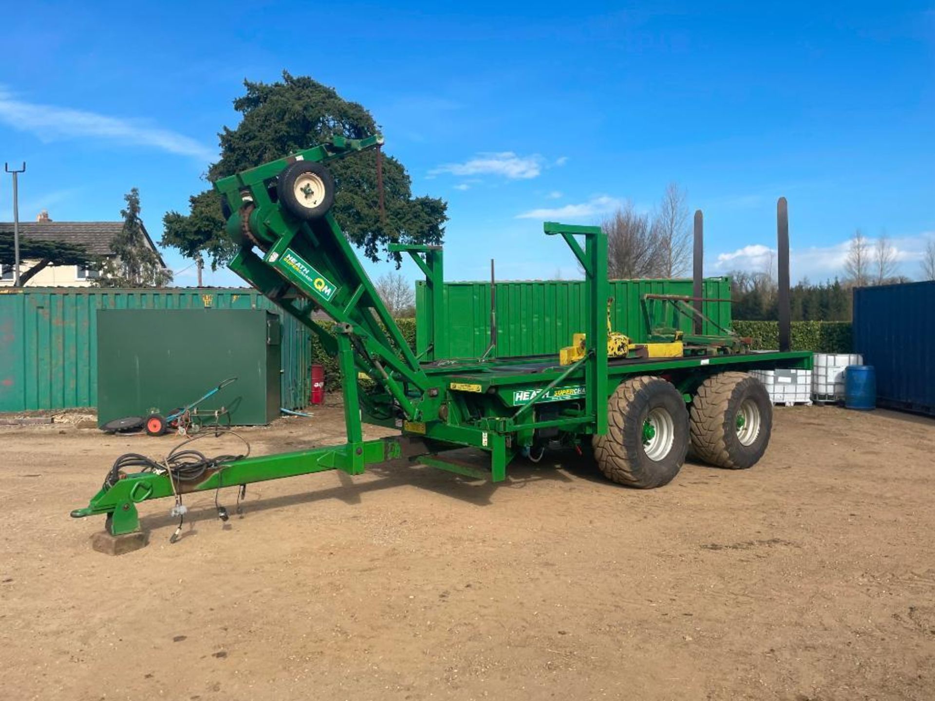 2007 Heath Super Chaser QM twin axle bale chaser on 560/60R22.5 wheels and tyres, hydraulic brakes, - Image 22 of 28