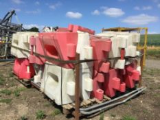 Red and White Bollards