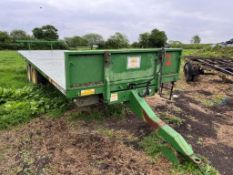 2011 AS Marston 25ft Flat Bed Bale Trailer
