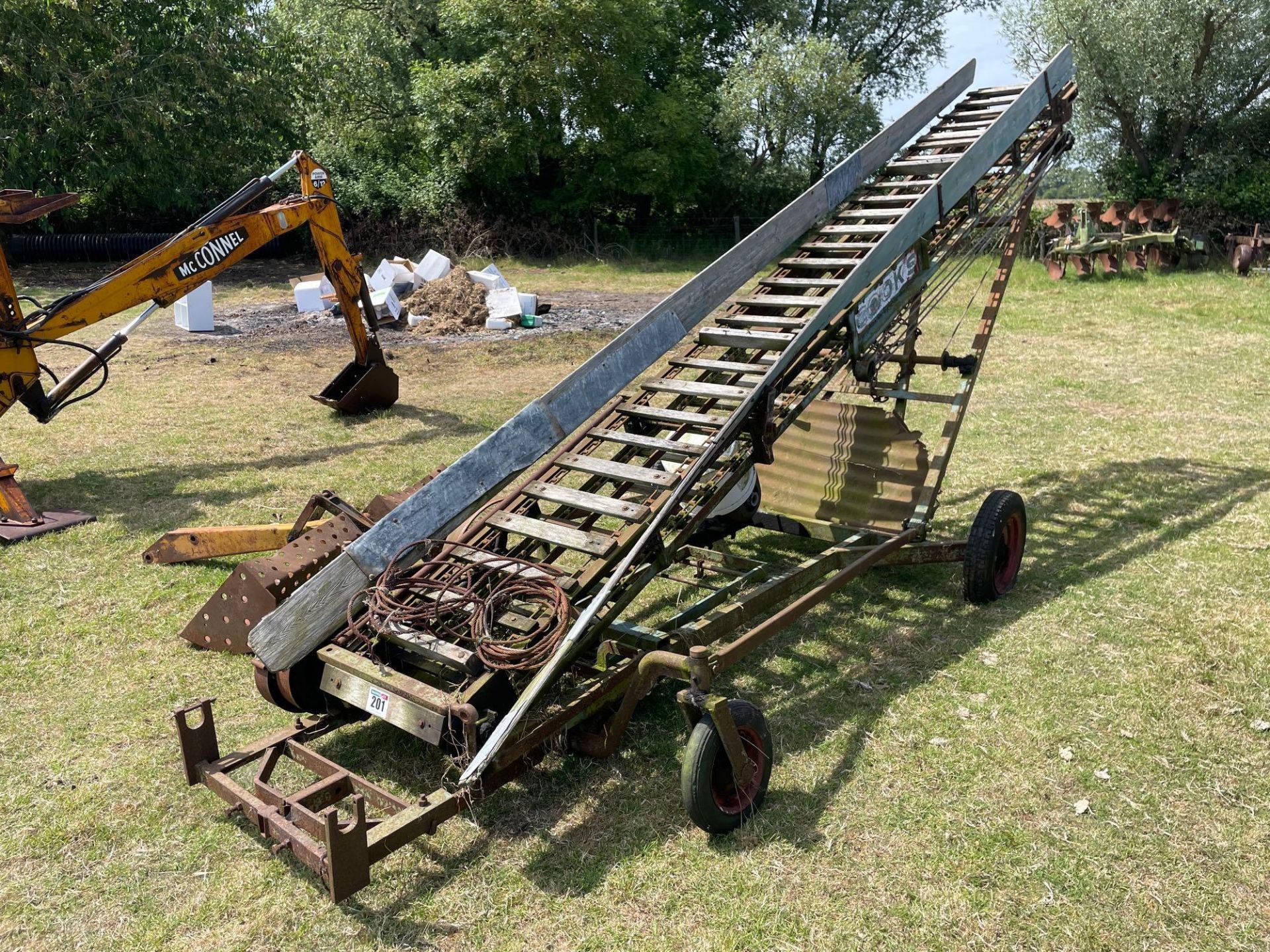 Cooks bale elevator with Villiers engine, spares or repairs NB: Please note that the proceeds from t - Image 2 of 2