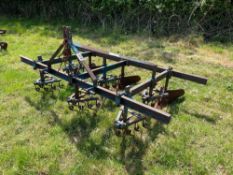 Rekord weeder and 3 bed ridger linkage mounted
