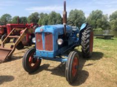 * 1959 Fordson Power Major with Live Drive. Reg No: 170 YUX. Hours: 8,288 (showing). NO VAT. V5 in o