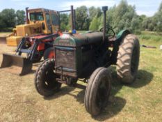*1944 Fordson Standard 2wd petrol parafin tractor with rear drawbar on 11.25-28 rear and 6.00-19 fro
