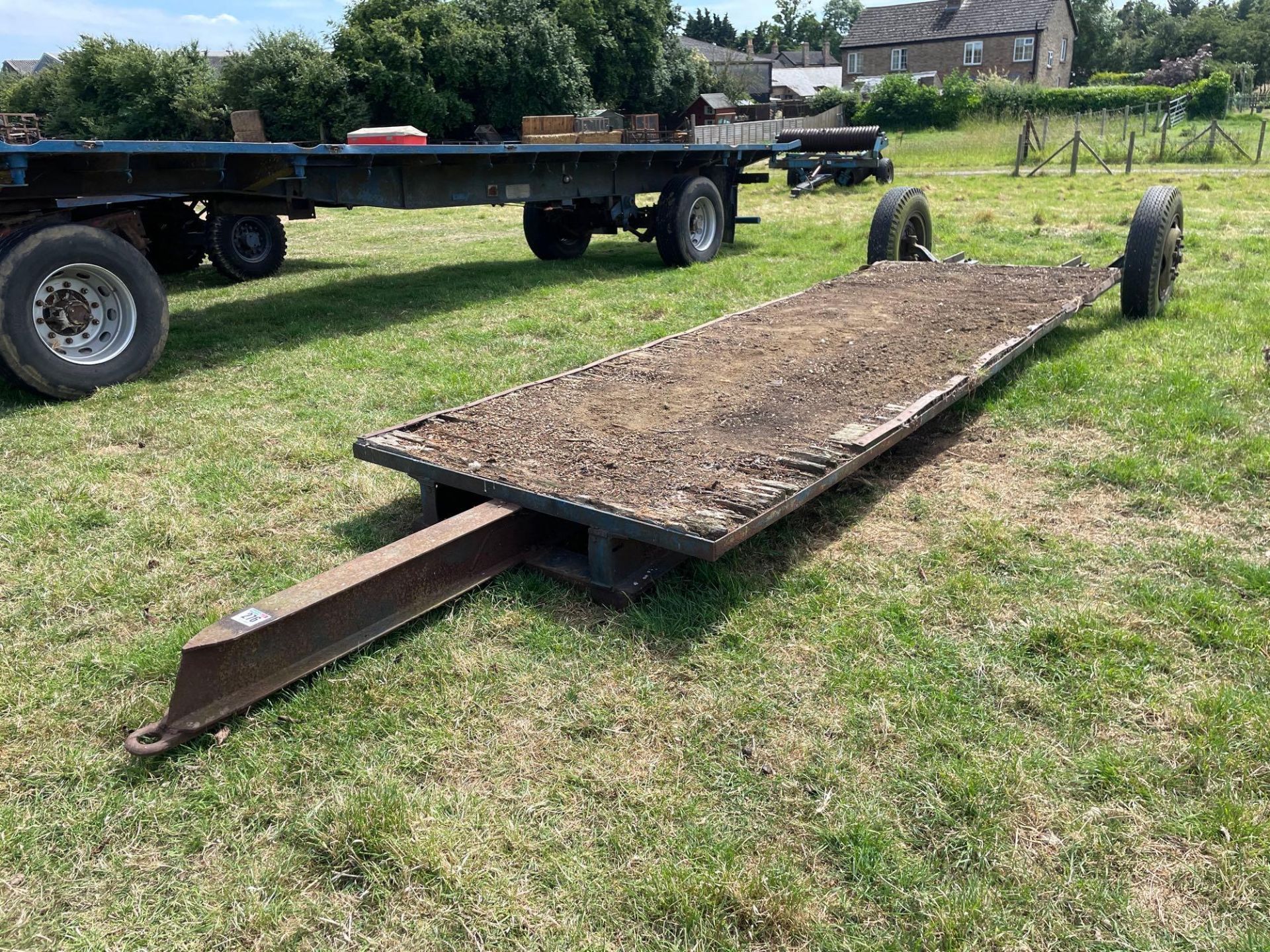 Flat bed 5m single axle trailer - Image 2 of 2