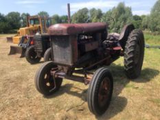 *Fordson Major E27N 2wd petrol parafin tractor on 9.00-36 rear and 6.00-19 front wheels and tyres. S