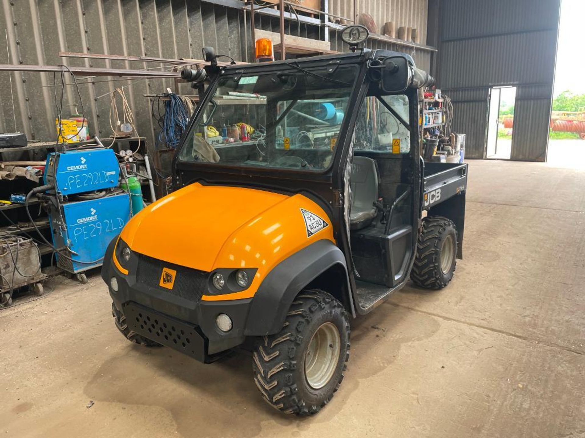 2011 JCB UTV-4 Groundhog 4wd UTV with towbar, flexible doors and manual tipping bed. Datatag Registe