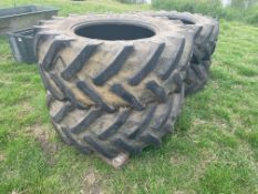 4No. Trelleborg 520/70R30 tyres