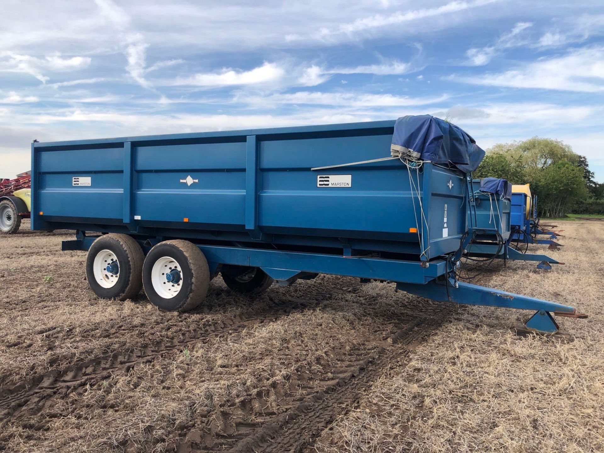 2000 AS Marston ACE 14t twin axle grain trailer with sprung drawbar, manual tailgate and grain chute - Image 18 of 20