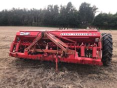 Massey Ferguson 30 seed drill, narrow spacing seed only (no fertiliser). Can be pulled as a MF 30 dr