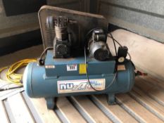 1991 Nu-Air 100l compressor, single phase. Serial No: 56169.  Manual in Office.