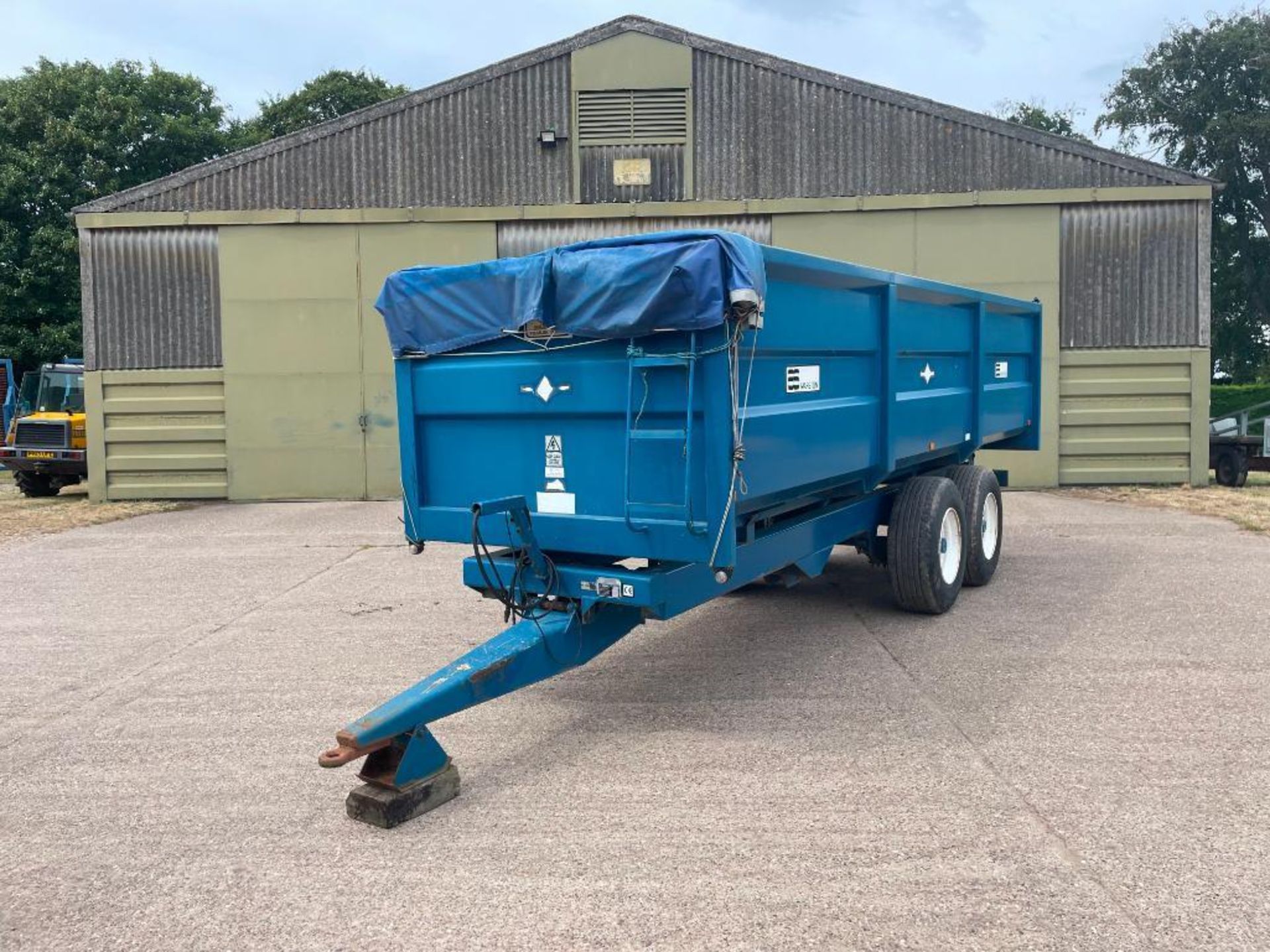 2000 AS Marston ACE 14t twin axle grain trailer with sprung drawbar, manual tailgate and grain chute - Image 2 of 20