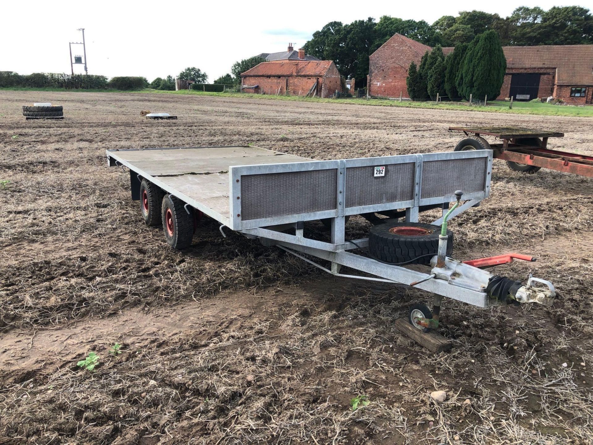 1997 Bellfield Engineering twin axle 3.5t car trailer. Serial No: 163