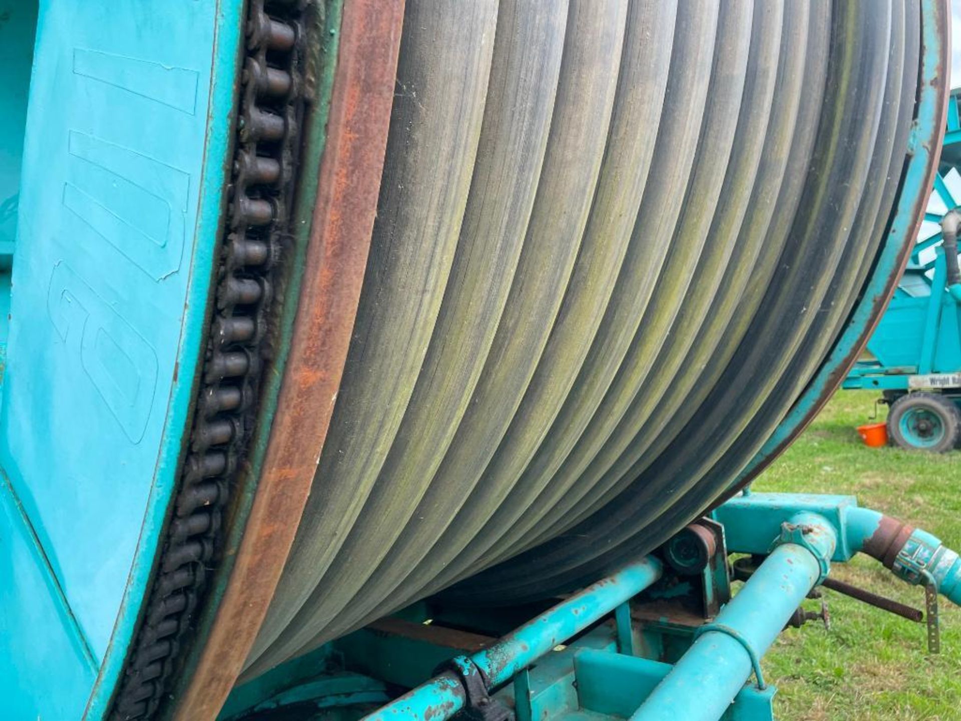 1982 Wright Rain SuperTouraine 110/350 (approx. 300m pipe) single axle irrigation reel . Serial No: - Image 6 of 7